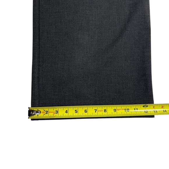 Chico’s Pleated Trouser Pants Sz 8 Gray Wide Leg Career High Rise Business NWT - Picture 6 of 9
